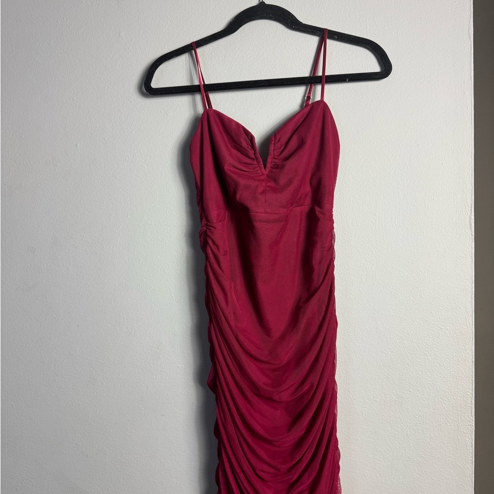 Next Red Sleeveless Spaghetti Strap Cocktail Dress
